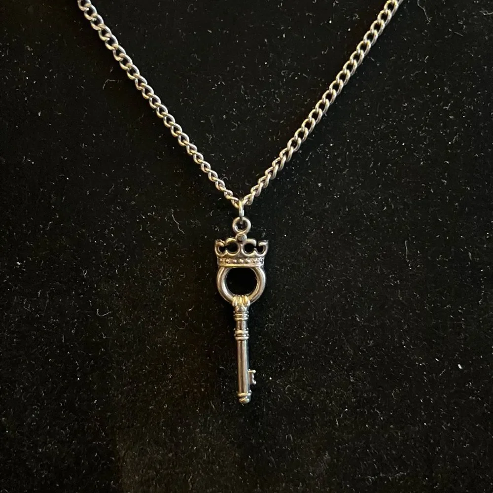 Handcrafted key pendant on 23 inch chain